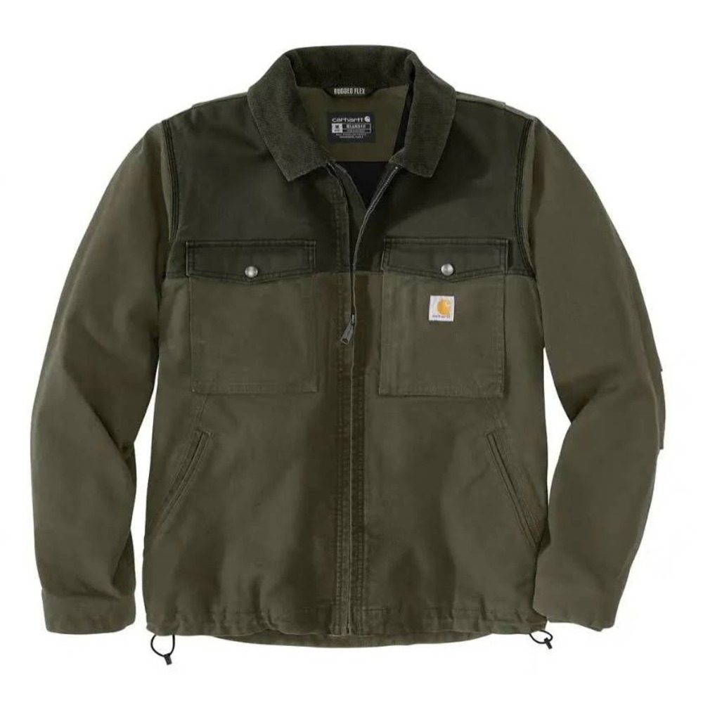 Carhartt Men's Montana Rugged Flex‎ Duck Insulated Jacket Green 3XL Coat #4